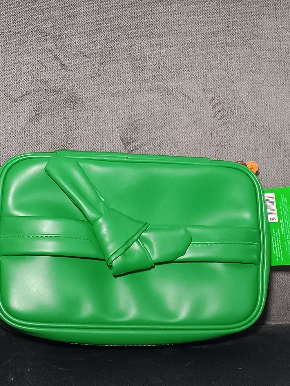 Hard Candy Bright Green Knot Detail Cosmetic Bag